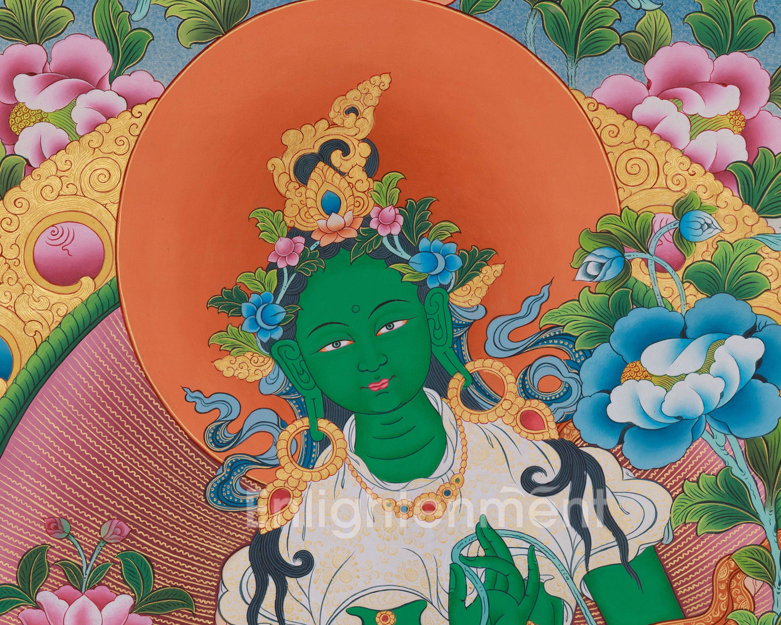 Tibetan Buddhist Green Tara Artwork | Swift Compassion