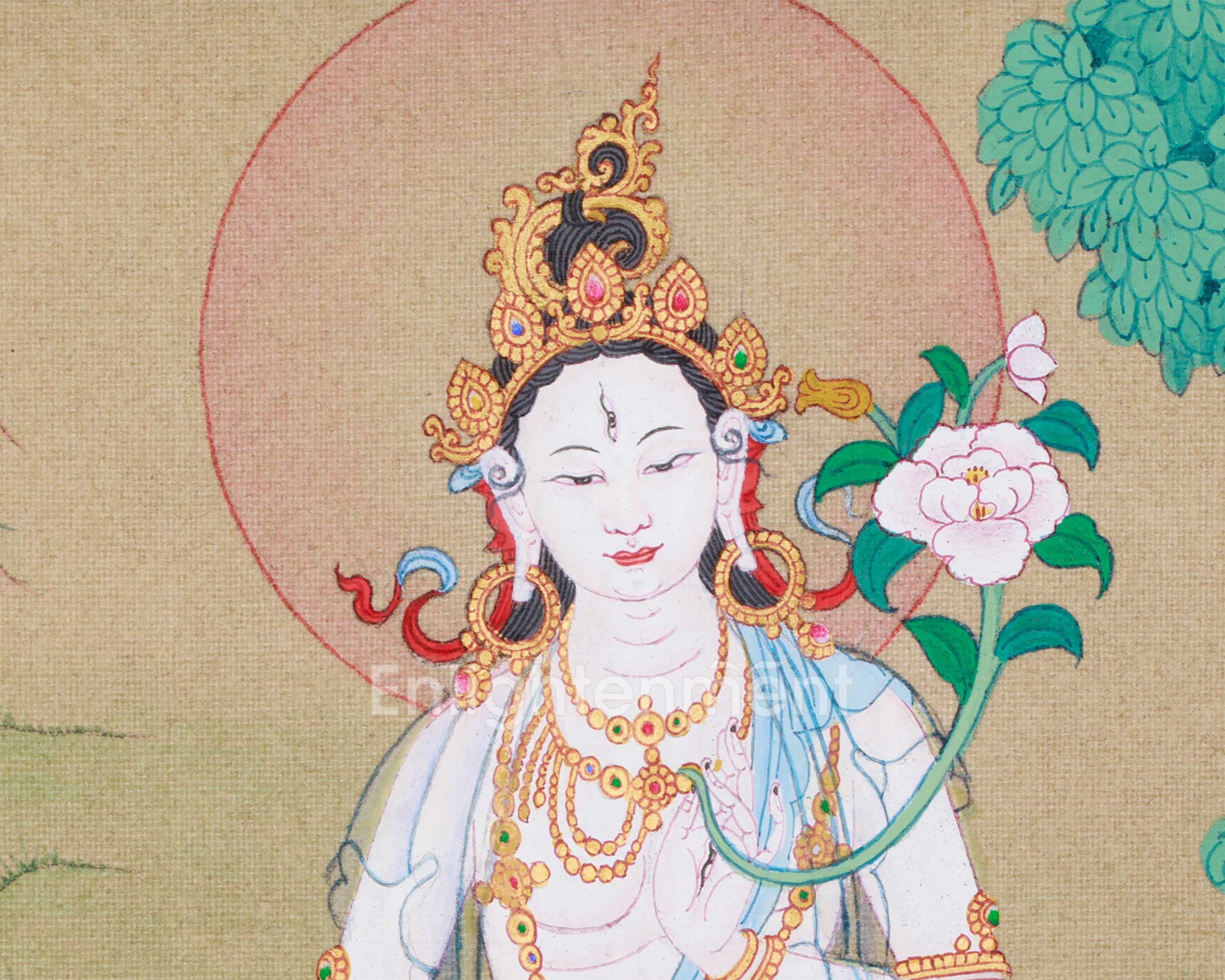 White Tara, Seven Eyes Goddess | Female Buddha of Longevity and Healing