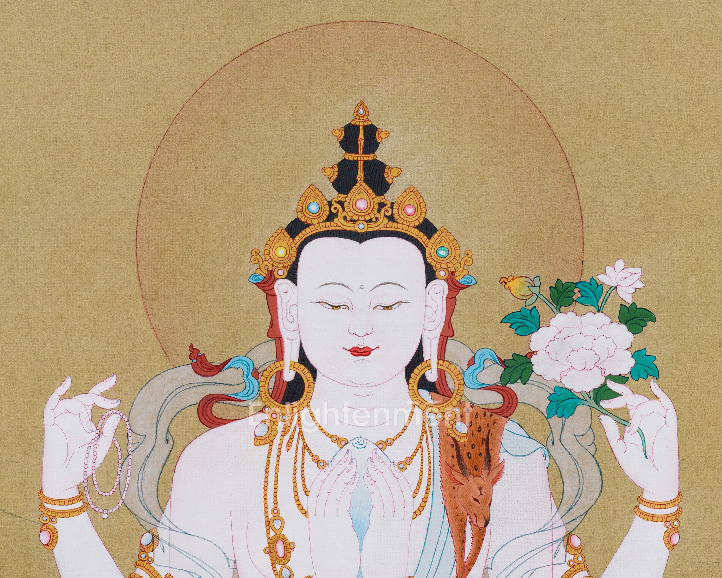 Thangka of Chenrezig | Bodhisattva Of Compassion
