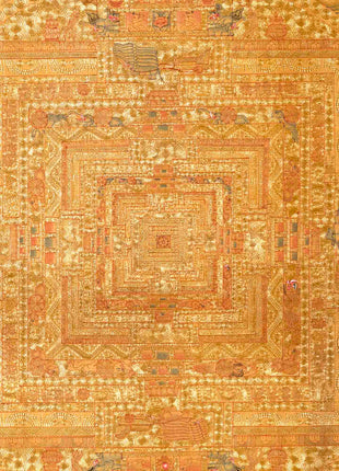 Original Hand Painted Full 24K Gold Style Kalachakra Mandala Tibetan Thangka