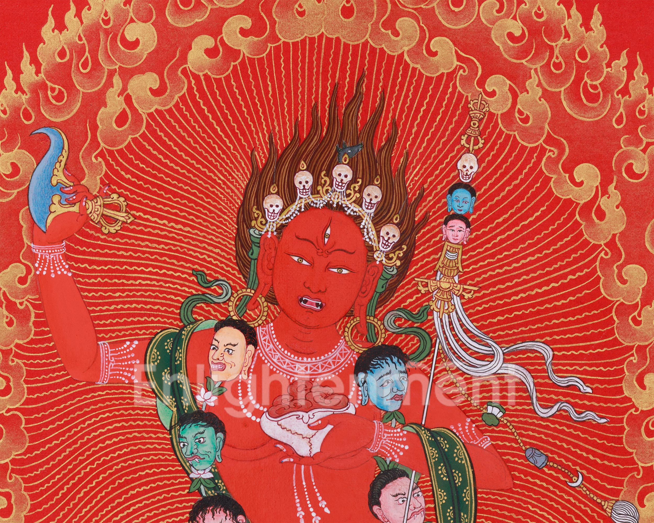 Sacred Dorje Phagmo (Vajravarahi) Thangka | Fierce Wisdom Dakini of Transformation