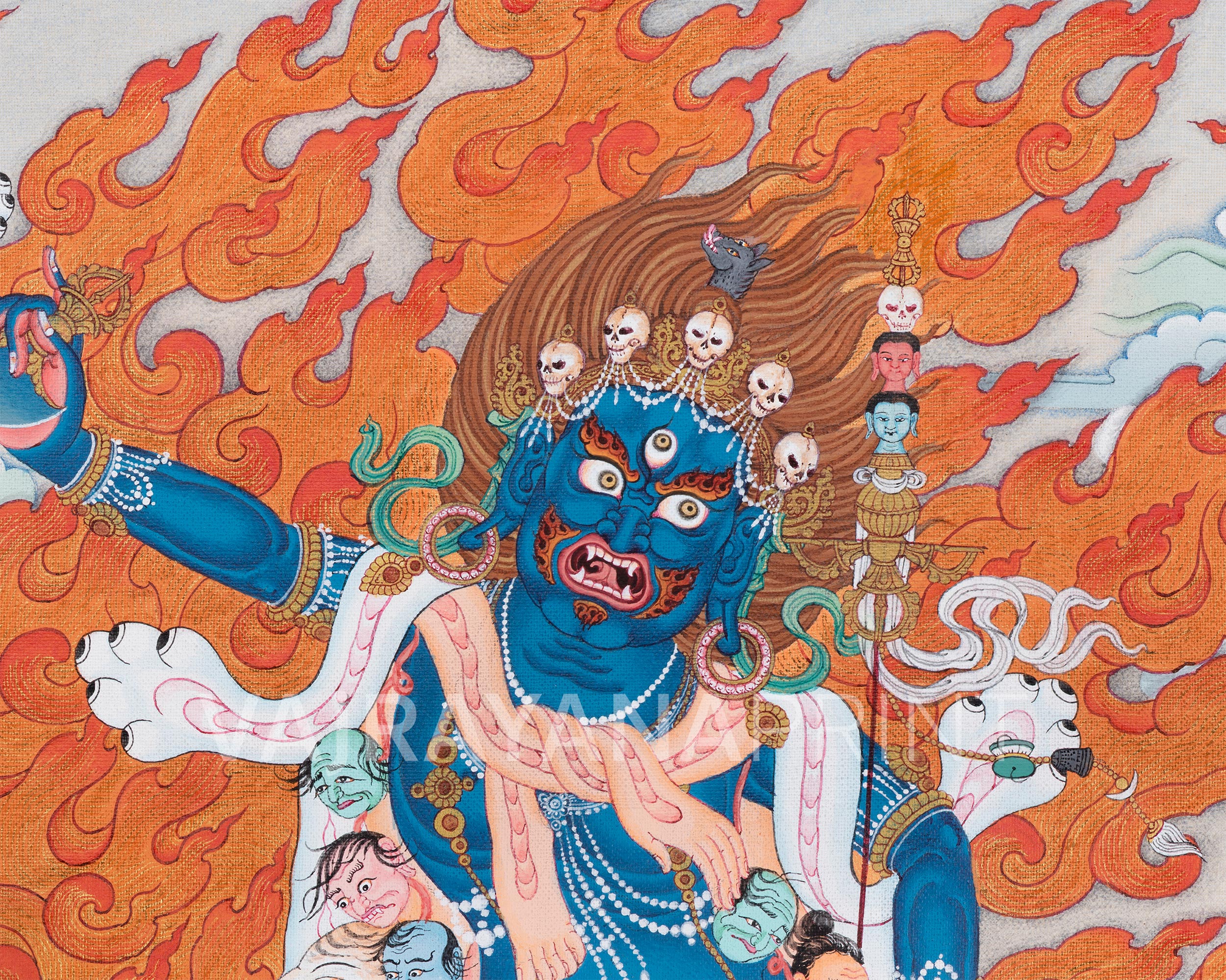 Troma Nagmo Thangka Print | Wrathful Dakini of Ultimate Transformation