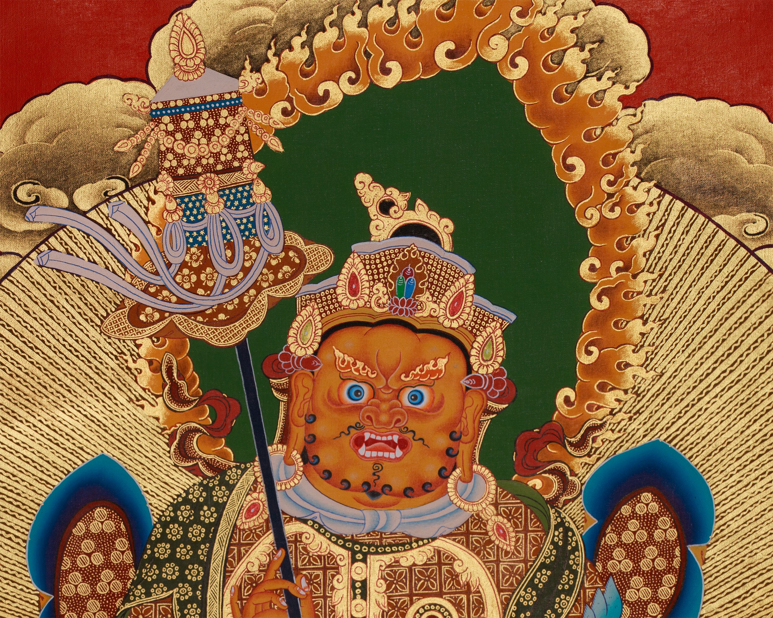 Vaishravana Painting | Guardian King of Wealth and the North