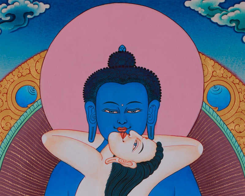 Samantabhadra Yab Yum Thangka | A Sacred Union of Wisdom and Compassion