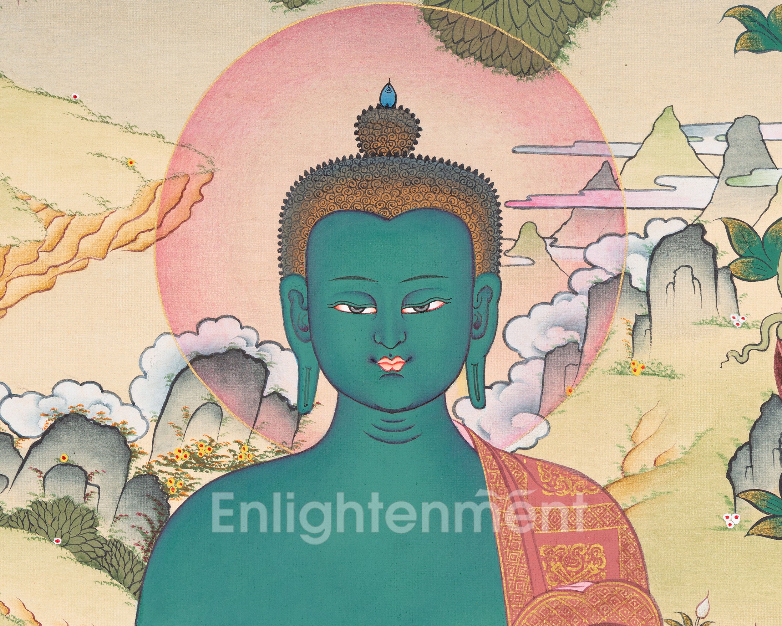 Thangka Of Medicine Buddha | Healing Buddha | Traditional Art