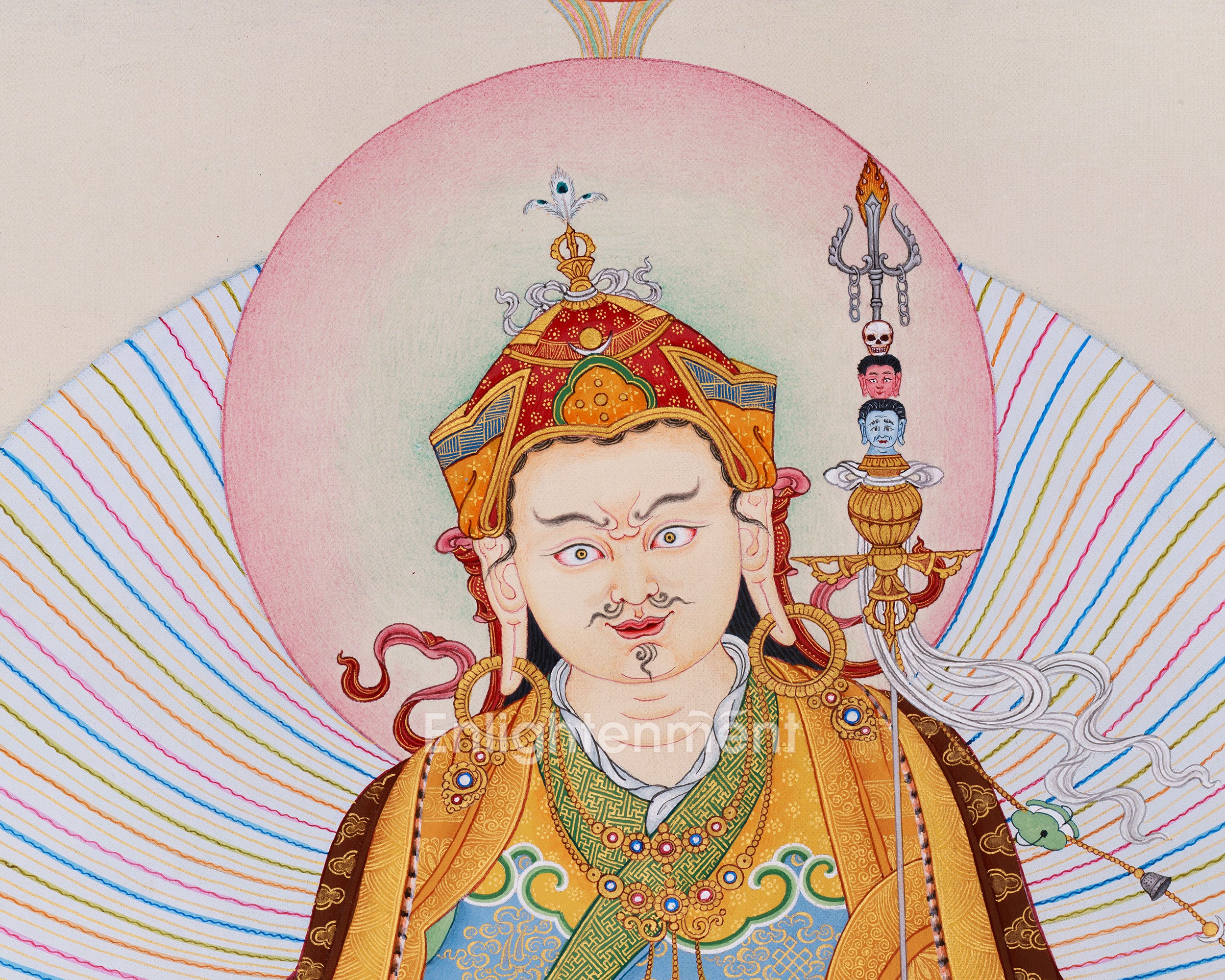 Guru Padmasambhava Thangka | Revered Master of Enlightenment | Samantabhadra