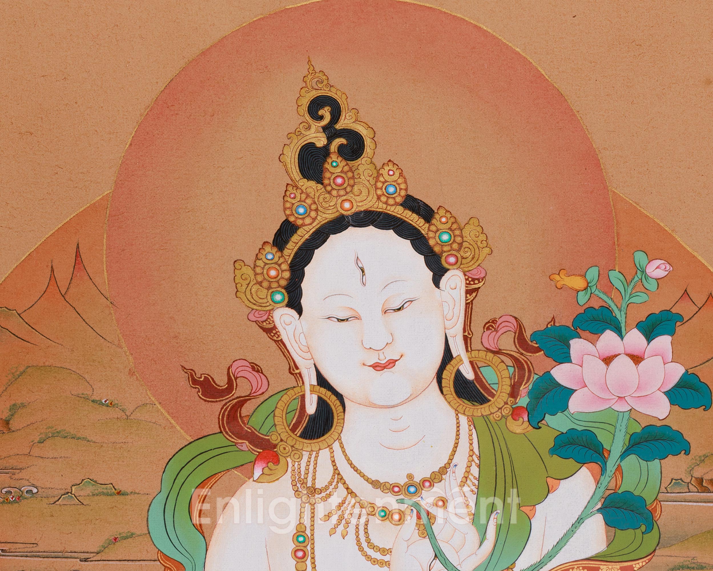 White Tara Compassion Artwork | Sita Tara | Long Life Deity