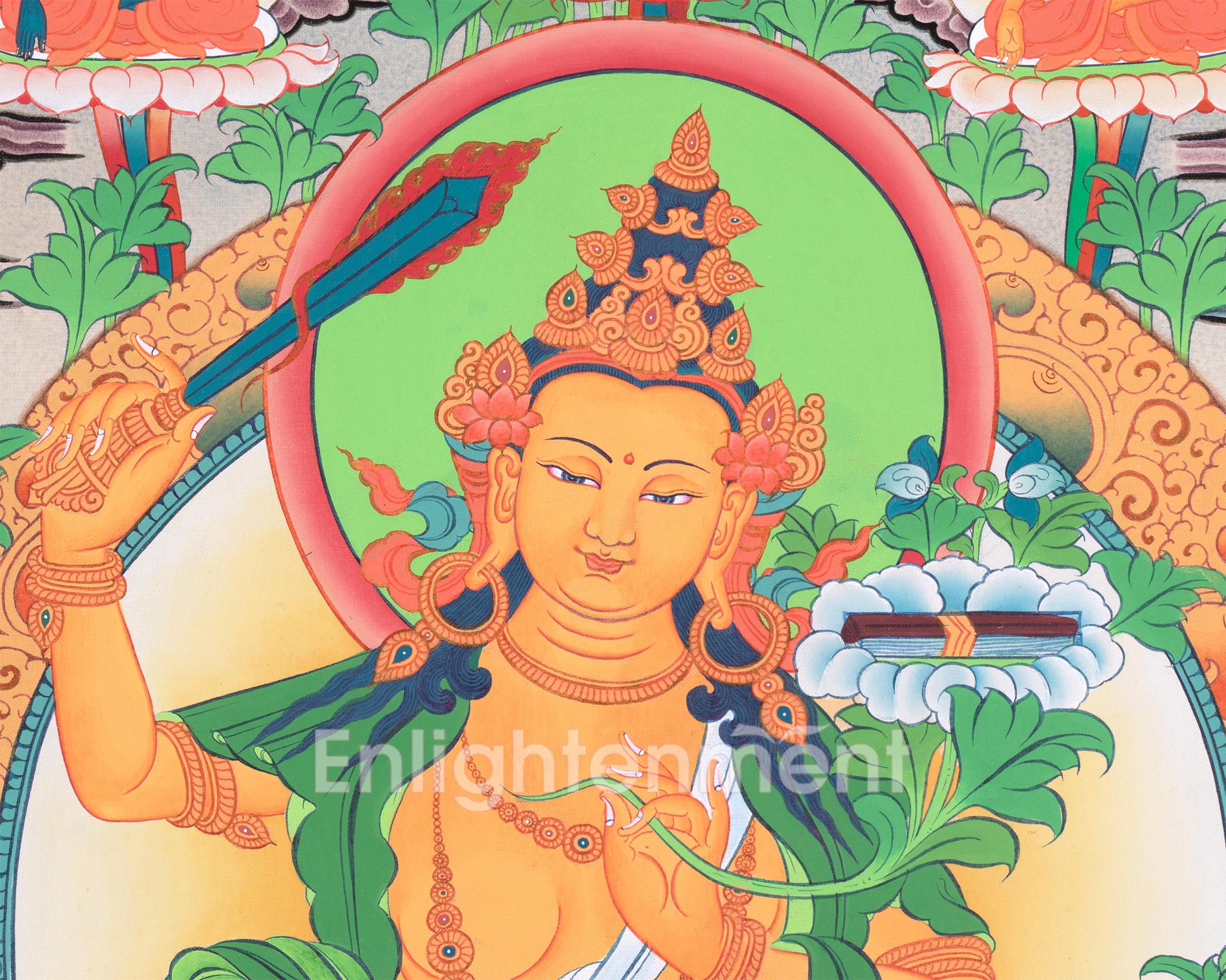 Manjushri Wisdom Bodhisattva | Chenrezig and Vajrapani | Five Dhyani Buddhas