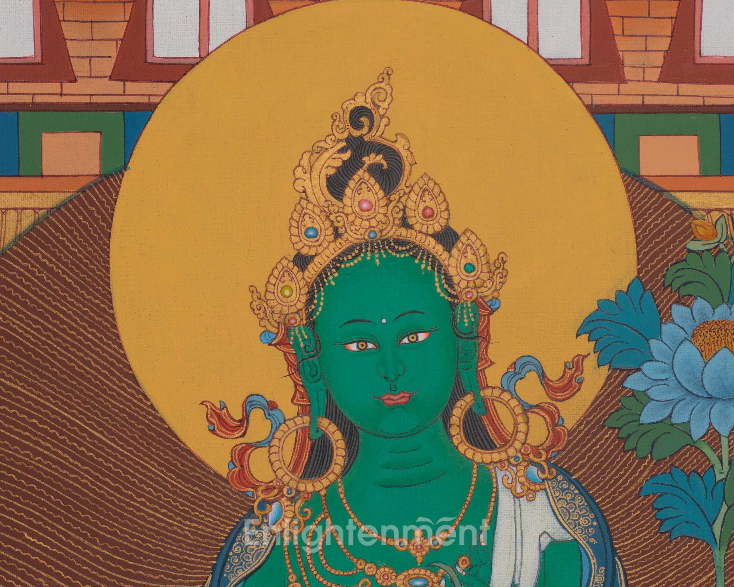 21 Tara Spiritual Art | Sacred Tara Forms Artwork | Thangka Painting | Shyama Tara