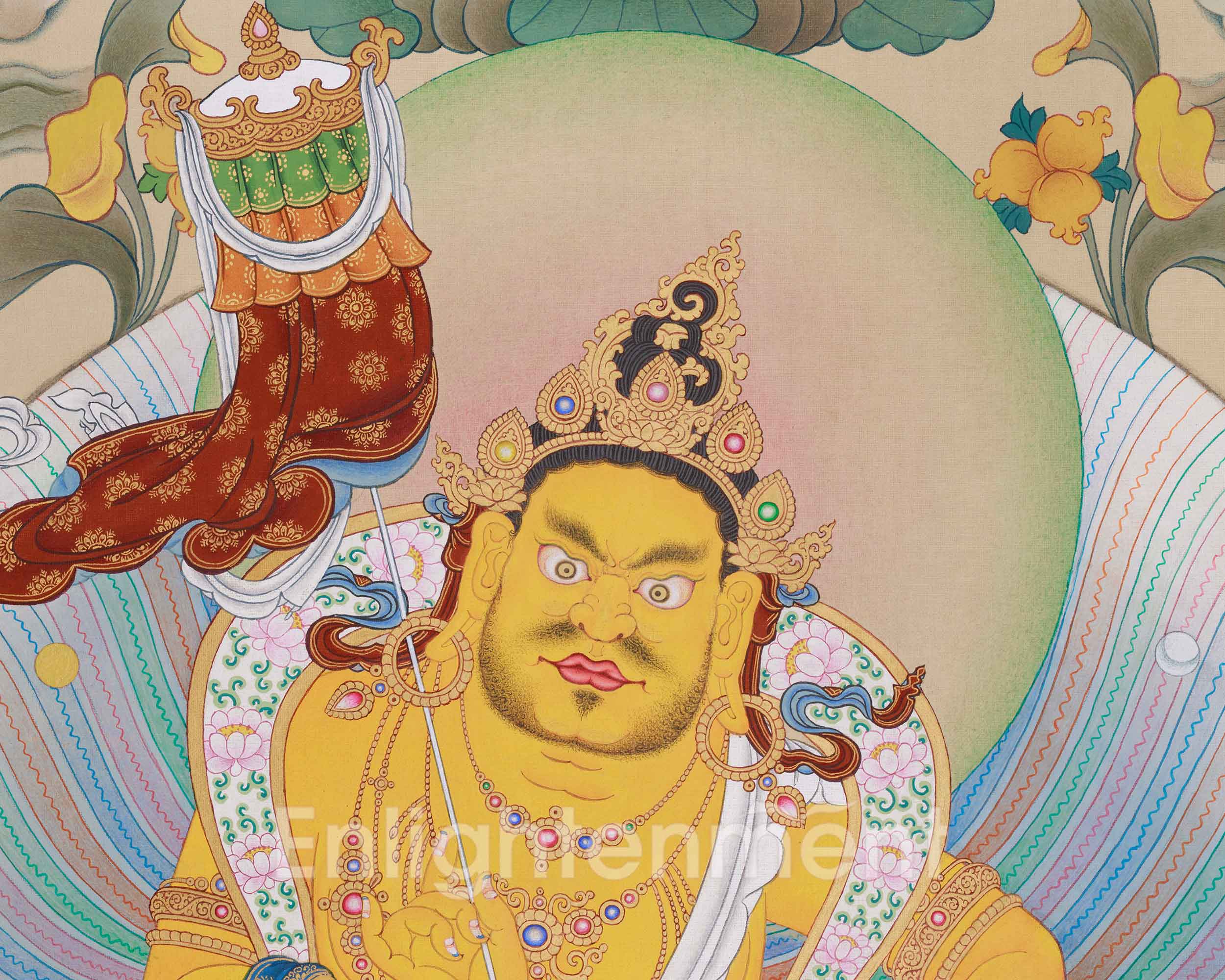 5 Dzambhala Thangka | The Five Wealth Deities of Prosperity, Protection, and Abundance