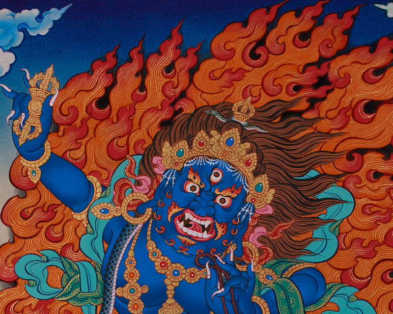 Vajrapani Thangka | Sacred Symbol of Power and Protection