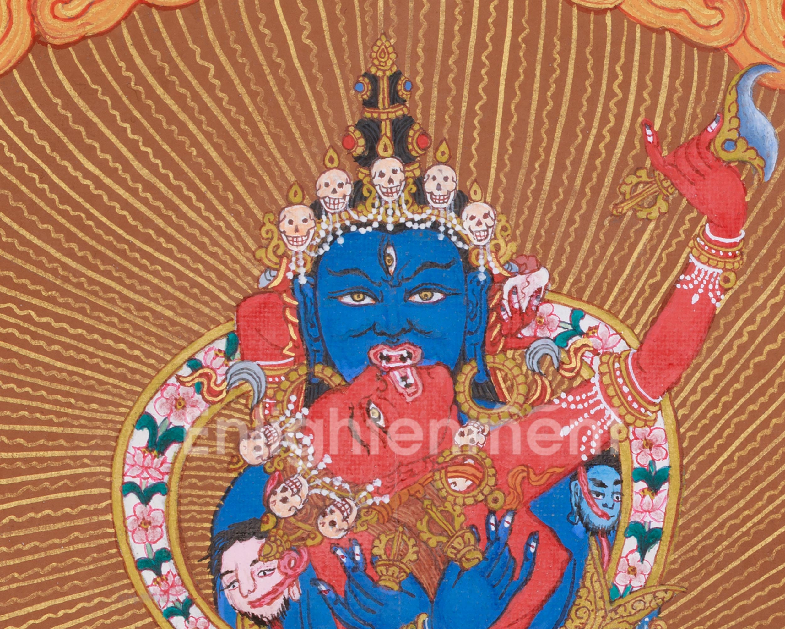 Sacred Chakrasamvara Yab-Yum Thangka | Yidam Artwork for Spiritual Transformation