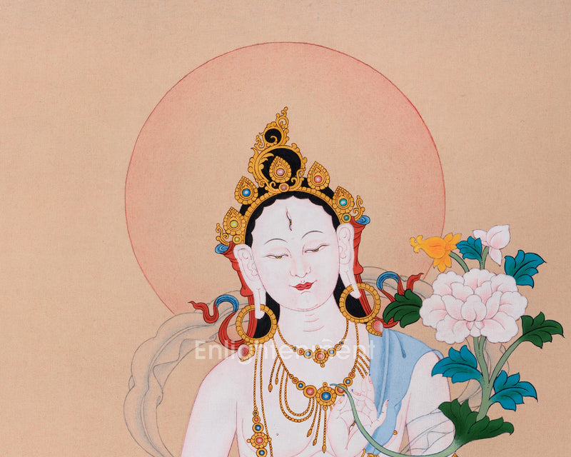 Wisdom and Compassion: Unveiling the Mystique of White Tara Thangka