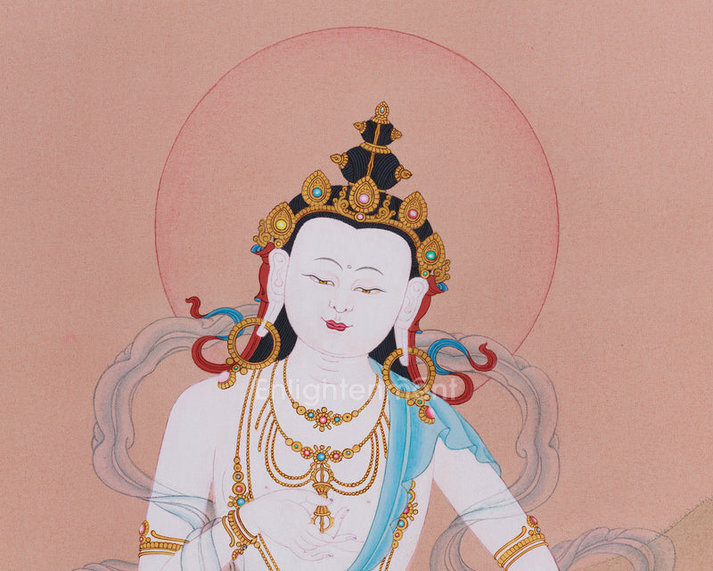 Elegant Minimalist Vajrasattva Thangka | Purification Deity | Buddhist Wall Decor