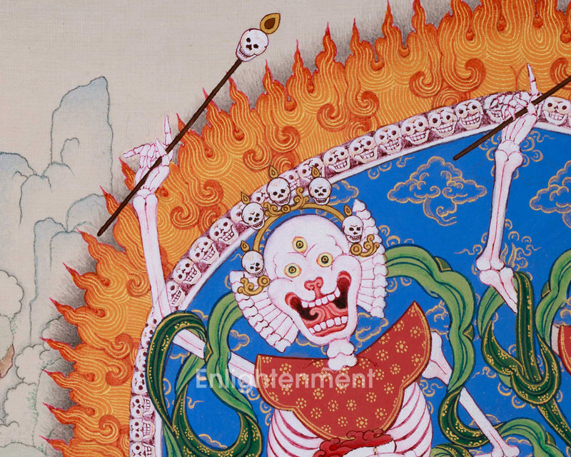 Citipatti: The Dancing Skeletons Thangka