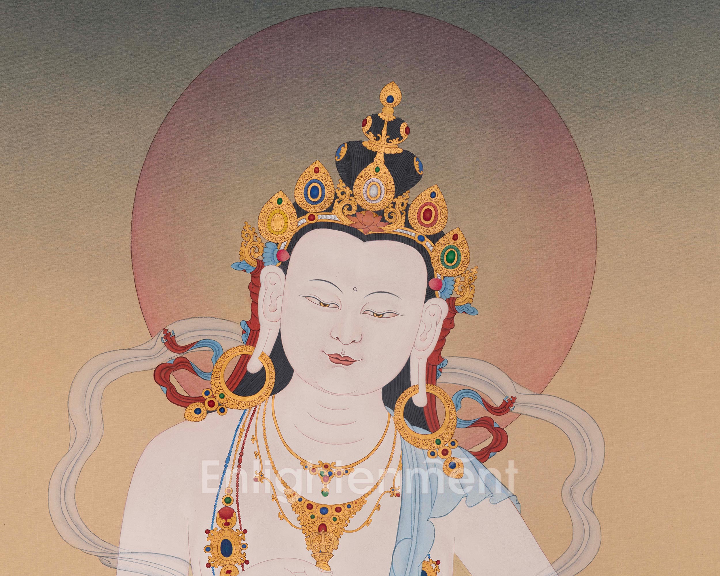 Buddhist Vajrasattva Thangka | Symbolizing Purity and Spiritual Transformation
