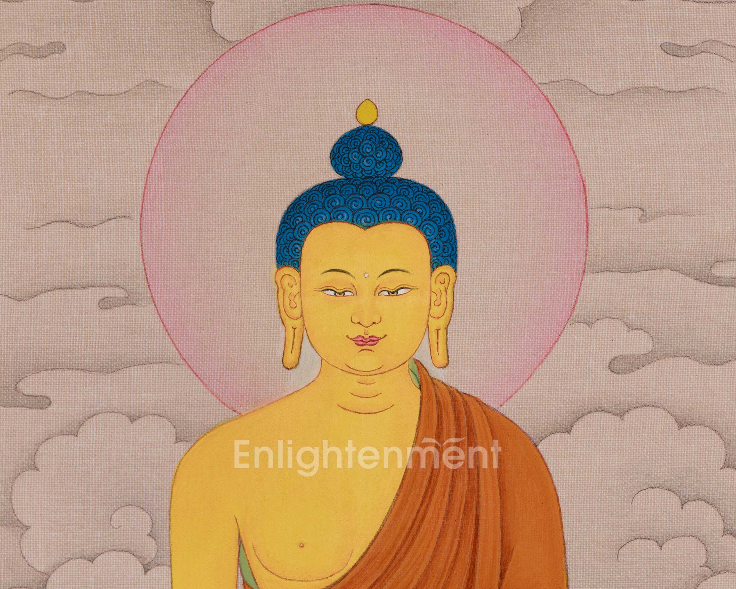 Dharma Teacher Shakyamuni Buddha Thangka | Buddha of Enlightenment
