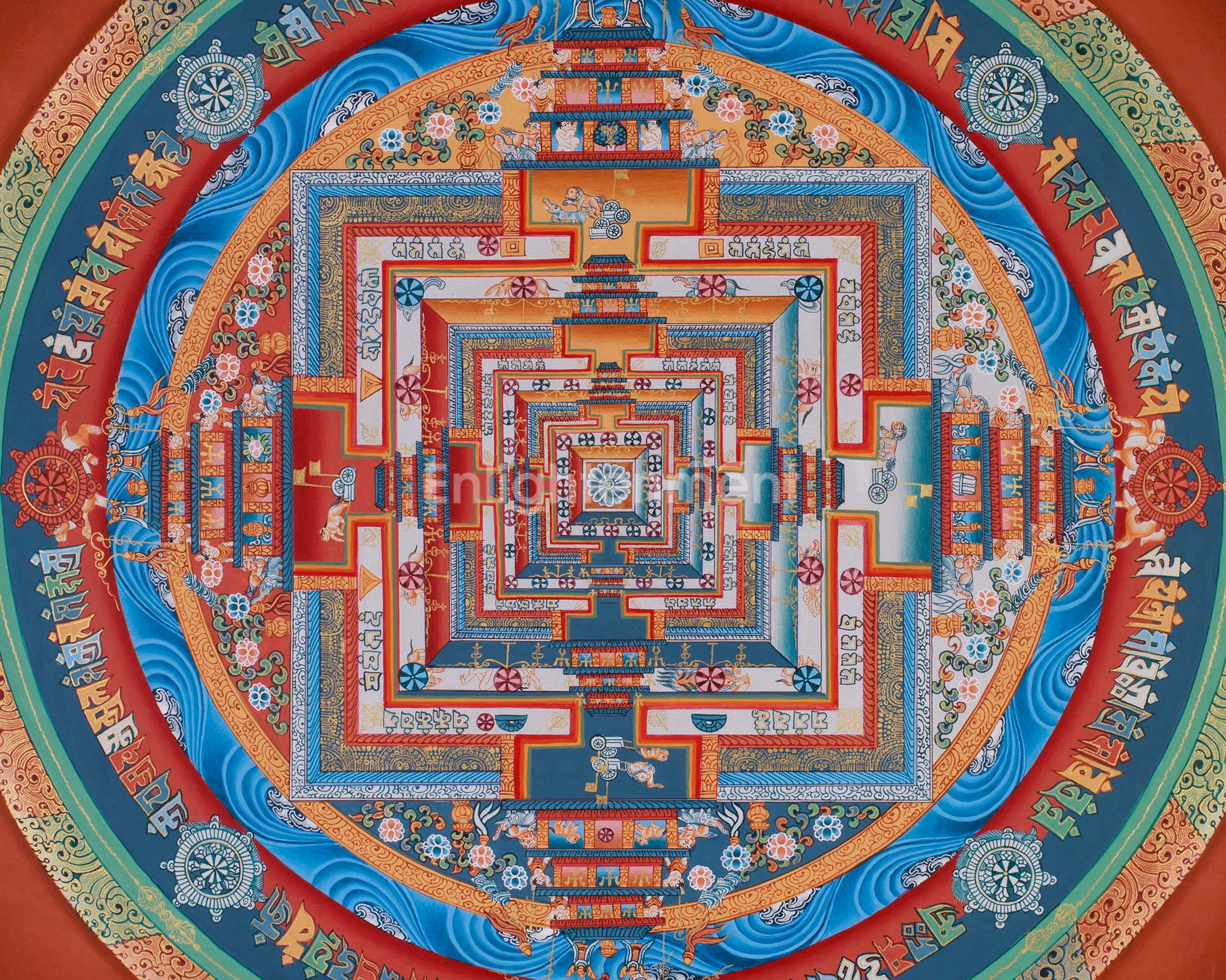 Wheel of Time Painting | Kalachakra Mandala