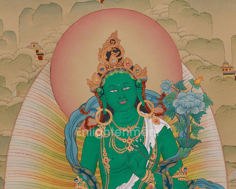 Majestic Standing Green Tara | Mother of All Buddhas