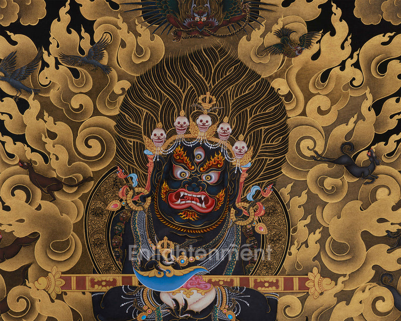 Shakyapa Mahakala Thangka | Protector of the Sakya Tradition