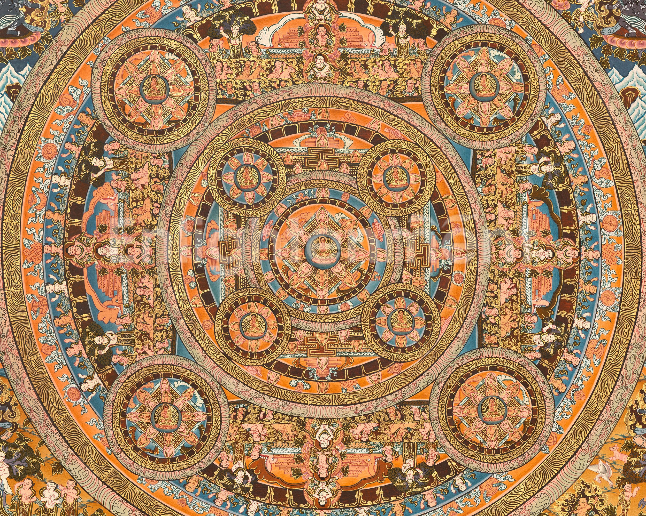The Buddha Mandala Thangka | A Vision of Unity and Peace