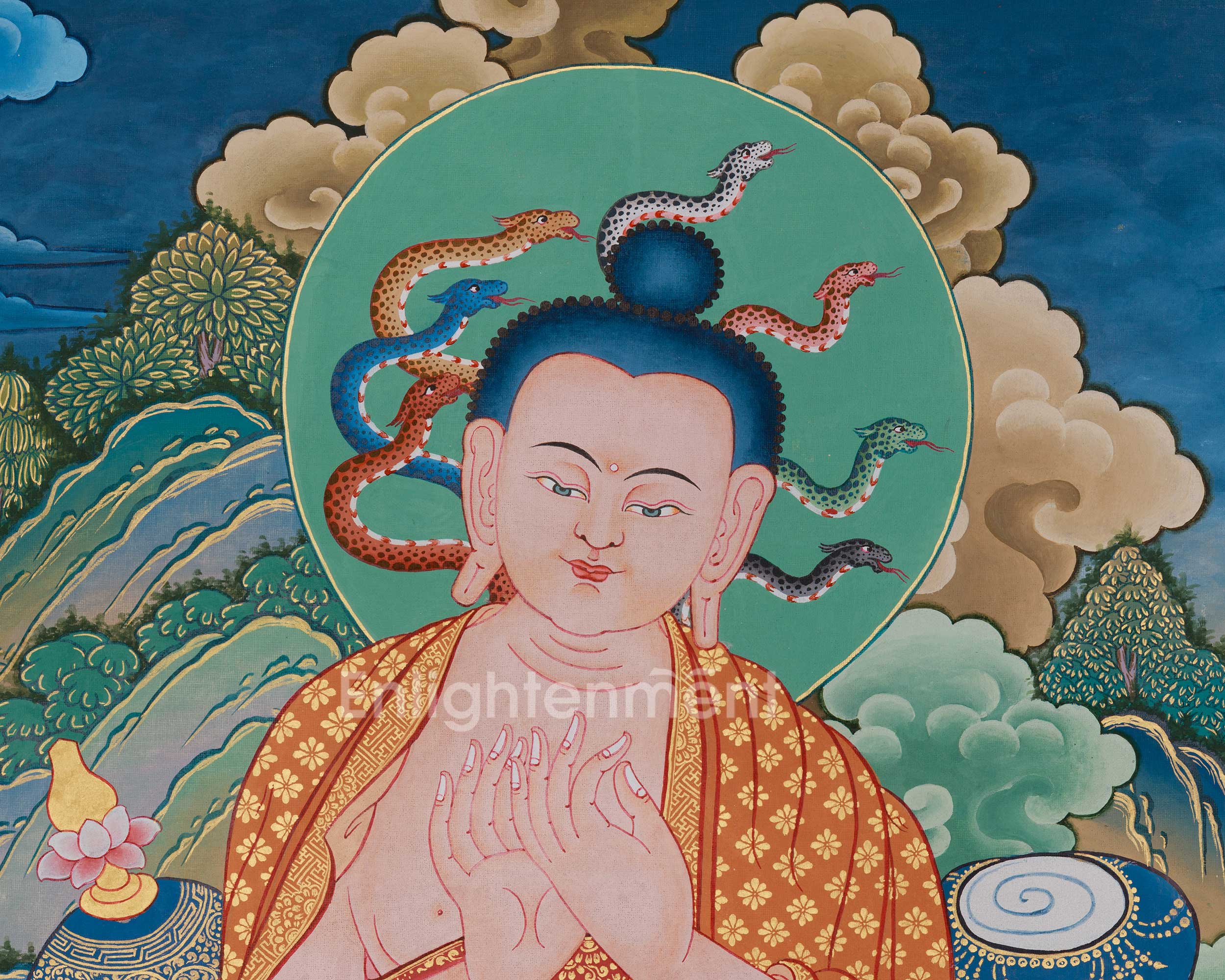 Nagarjuna Artwork | A Divine Depiction of the Buddhist Philosopher and Scholar