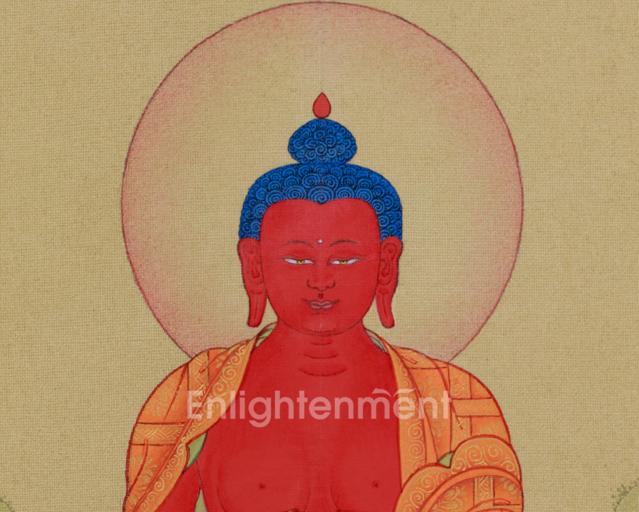 Traditional Thangka of Amitabha Buddha | A Divine Symbol of Compassion and Pure Land