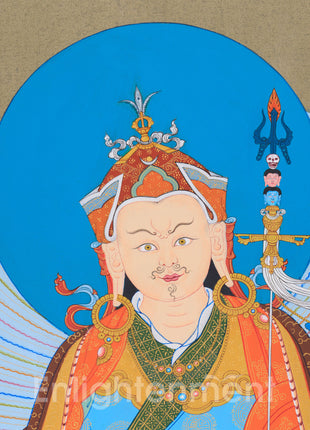 Padmasambhava: The Second Buddha Thangka | Detailed Artwork of Guru Rinpoche ( includes Consecration charges)