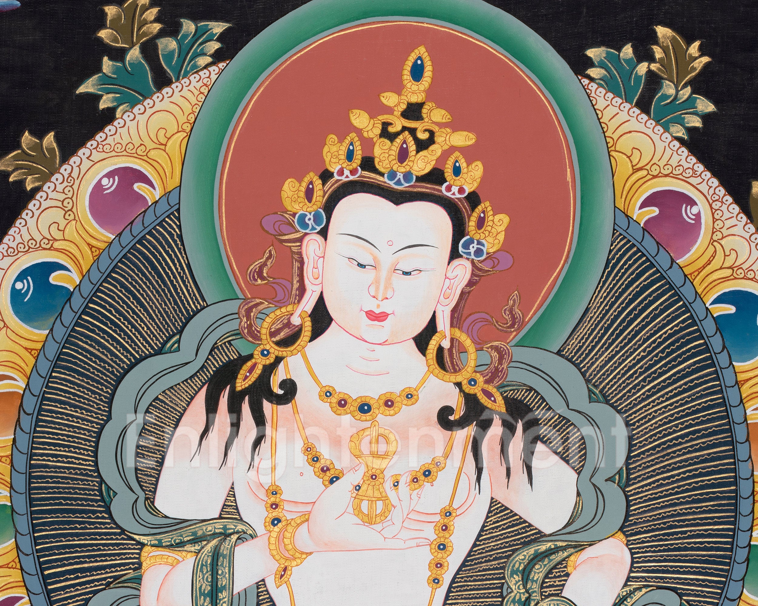 Vajrasattva, Bodhisattva of Purification | Hand-Painted Dorje Sempa