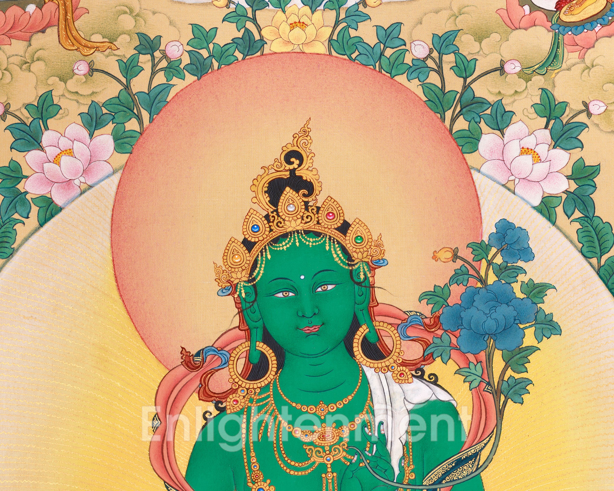 Suryagupta 21 Taras Thangka Print | Wisdom and Protection | Print on Hahnemühle Paper
