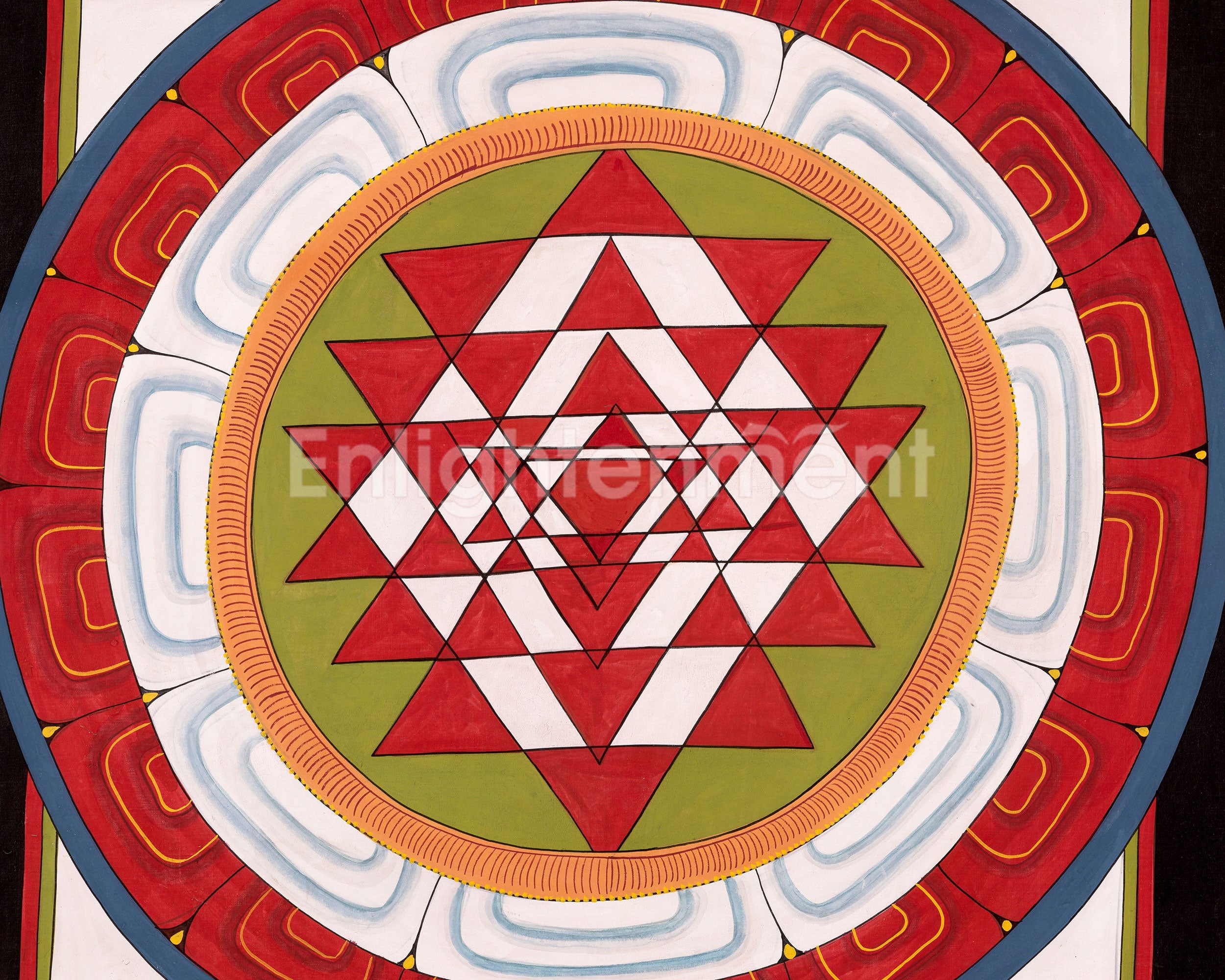 Shree Yantra Mandala Thangka | Meditation Artwork