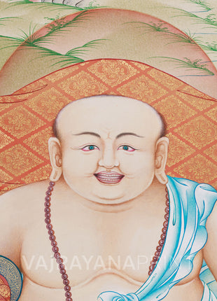 Laughing Buddha Canvas Print | A Symbol of Joy, Prosperity, and Abundance