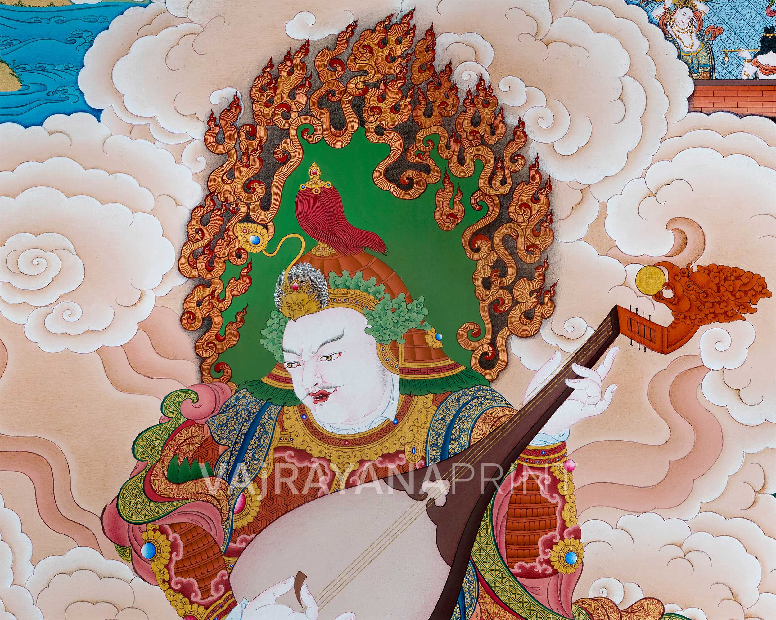 King of the East Dhritarashtra | Protector of the East in Buddhist Tradition