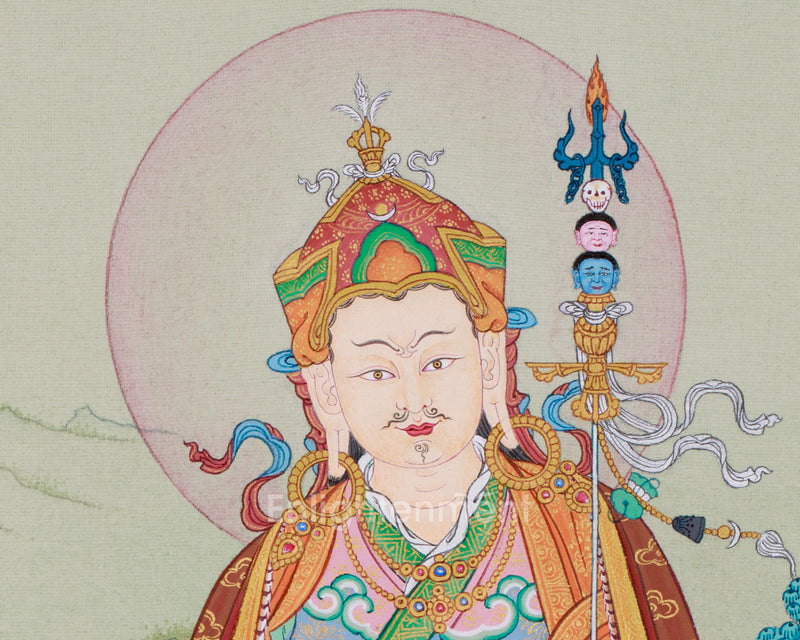 Om Ah Hum Vajra, Guru Padmasambhava Thangka