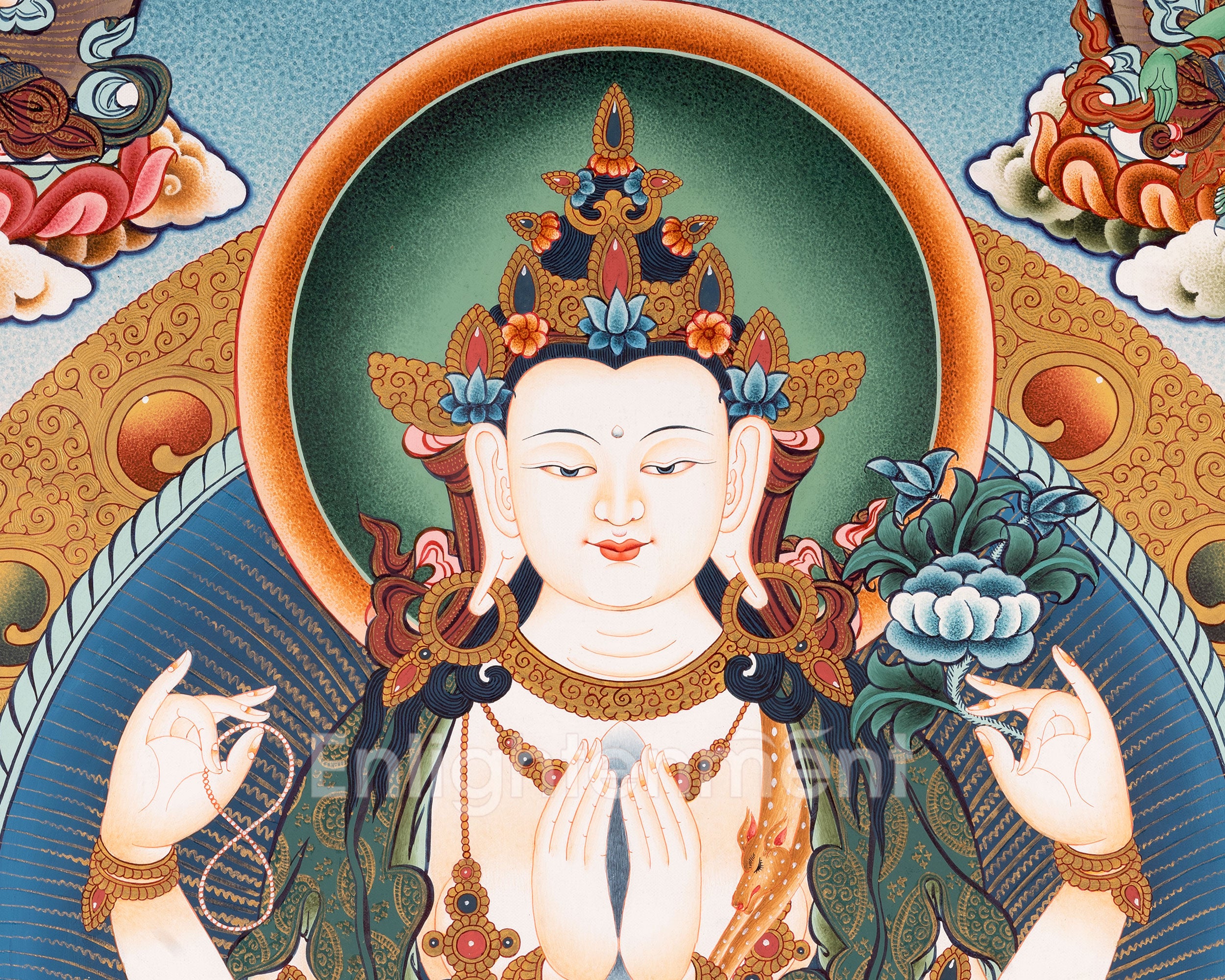 Buddhist Avalokiteshvara Chengrezig | Wall Decoration Thangka Painting