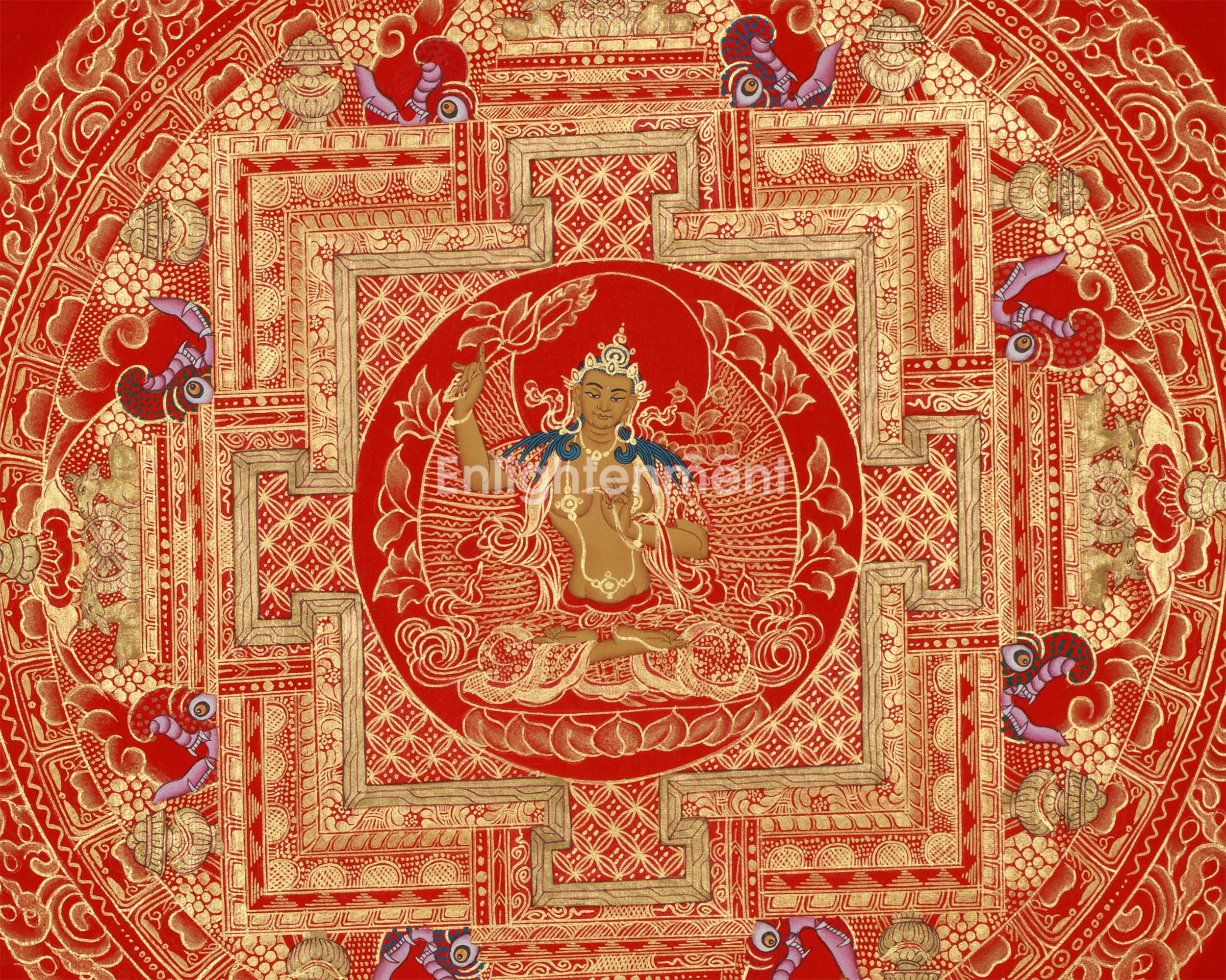 Manjushri and Shakyamuni Buddha Mandala | Buddha of Wisdom and Enlightenment