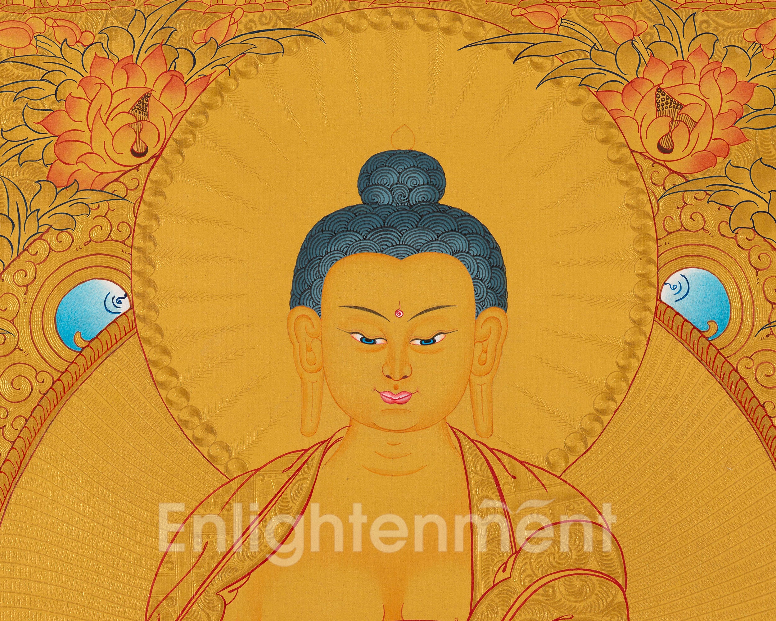 108 Buddha Thangka | Exclusive Gold Artwork | Spiritual Masterpiece