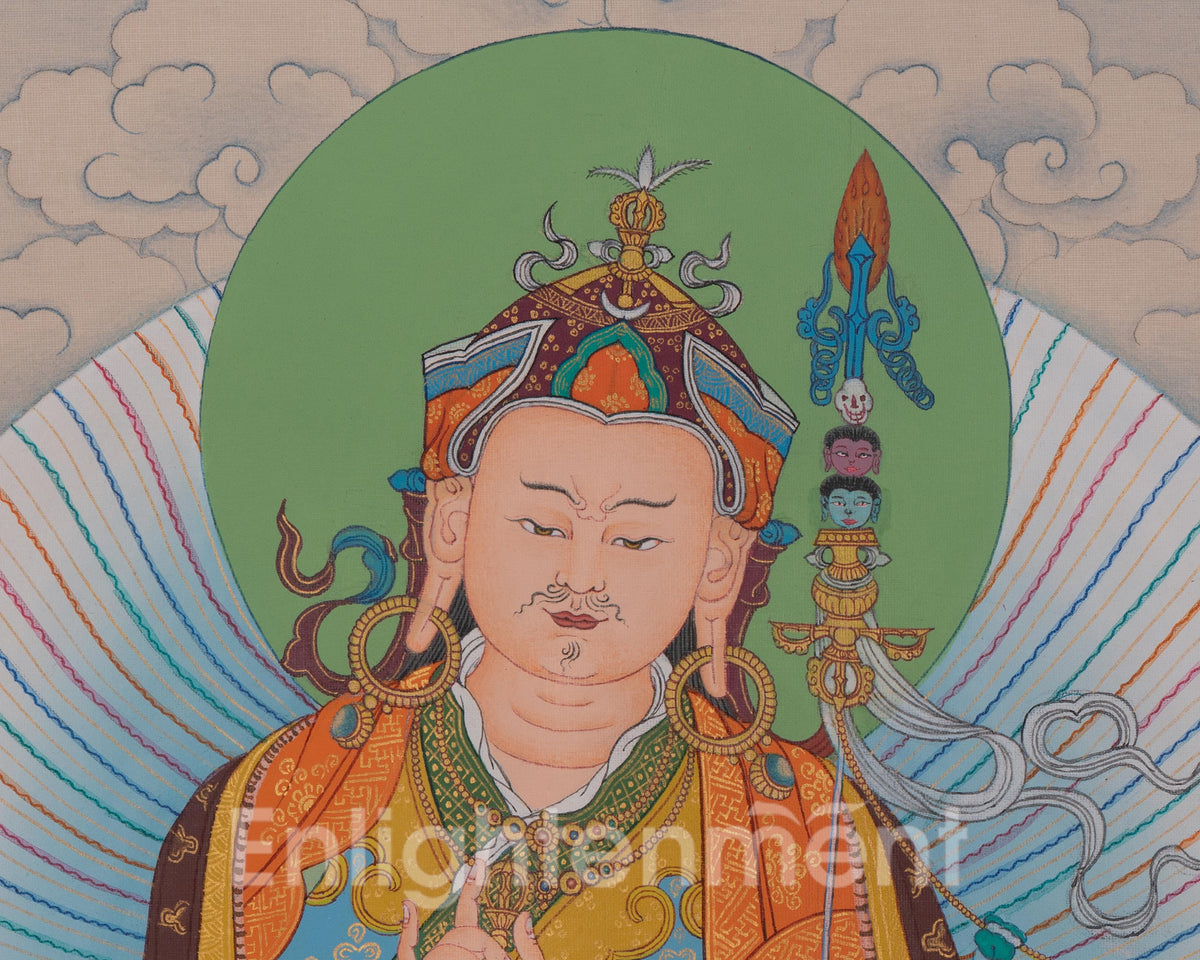 Guru Rinpoche Himalayan Thangka | Buddhist Master | Padmasambhava Art