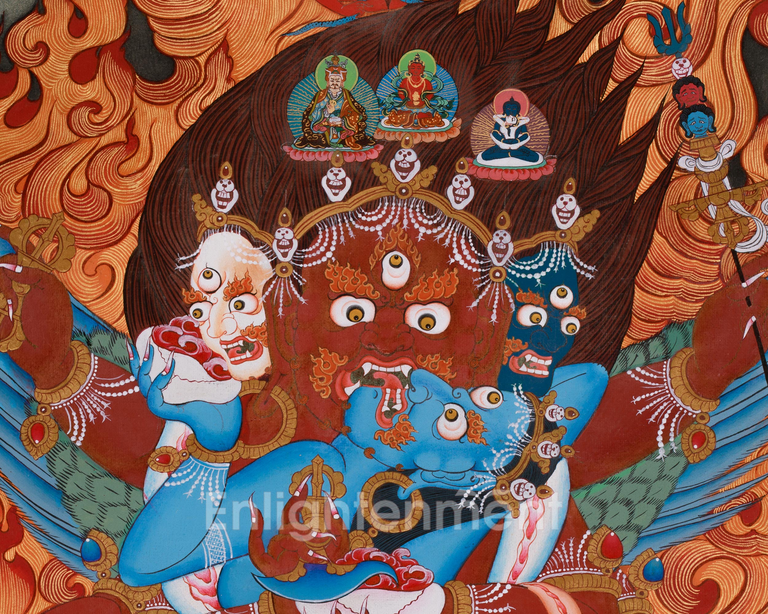 Vajrakilaya Buddhist Art | Fierce Deity of Transformation