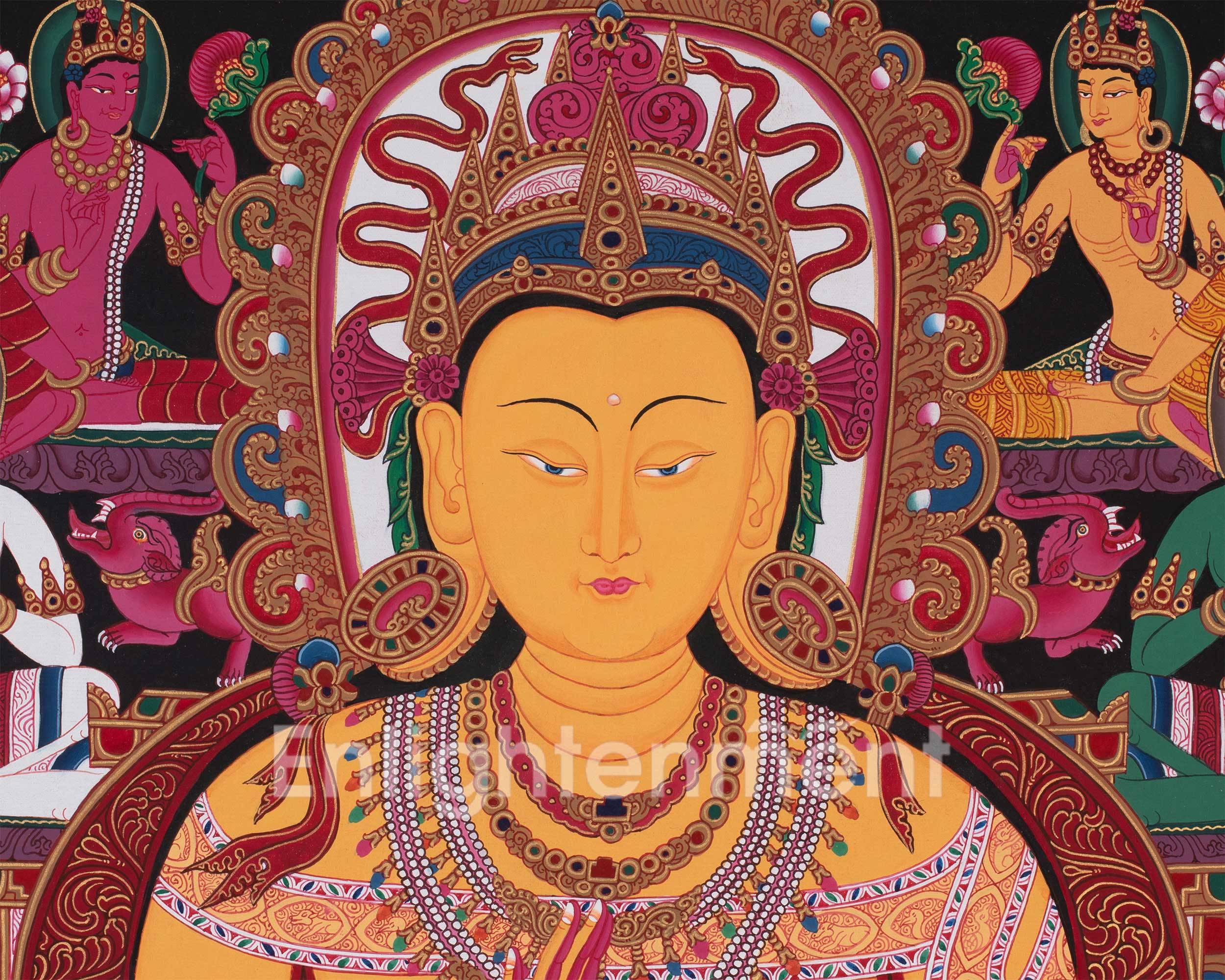 Buddha Amoghasiddhi Thangka | One of the Dhyani Buddhas