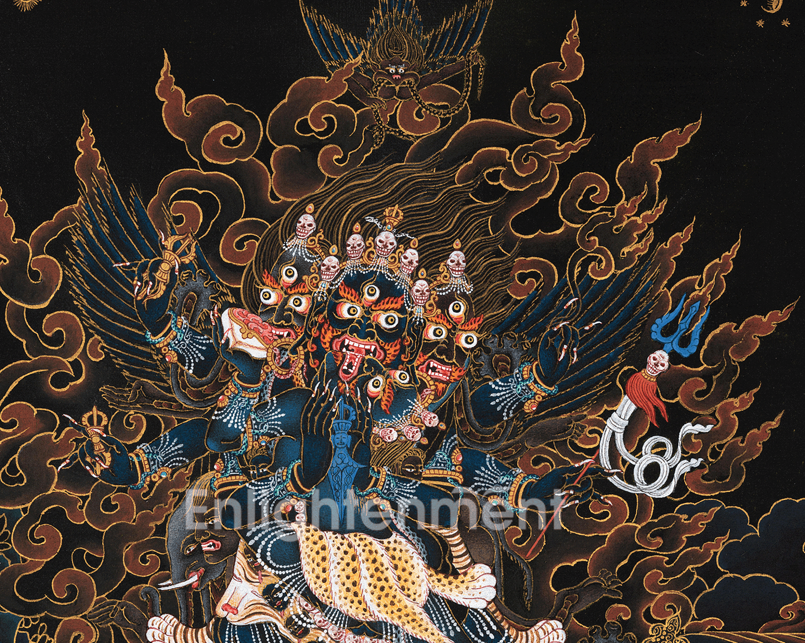 Hand-Painted Vajrakilaya Thangka | Fierce Deity Of Tibetan Buddhism