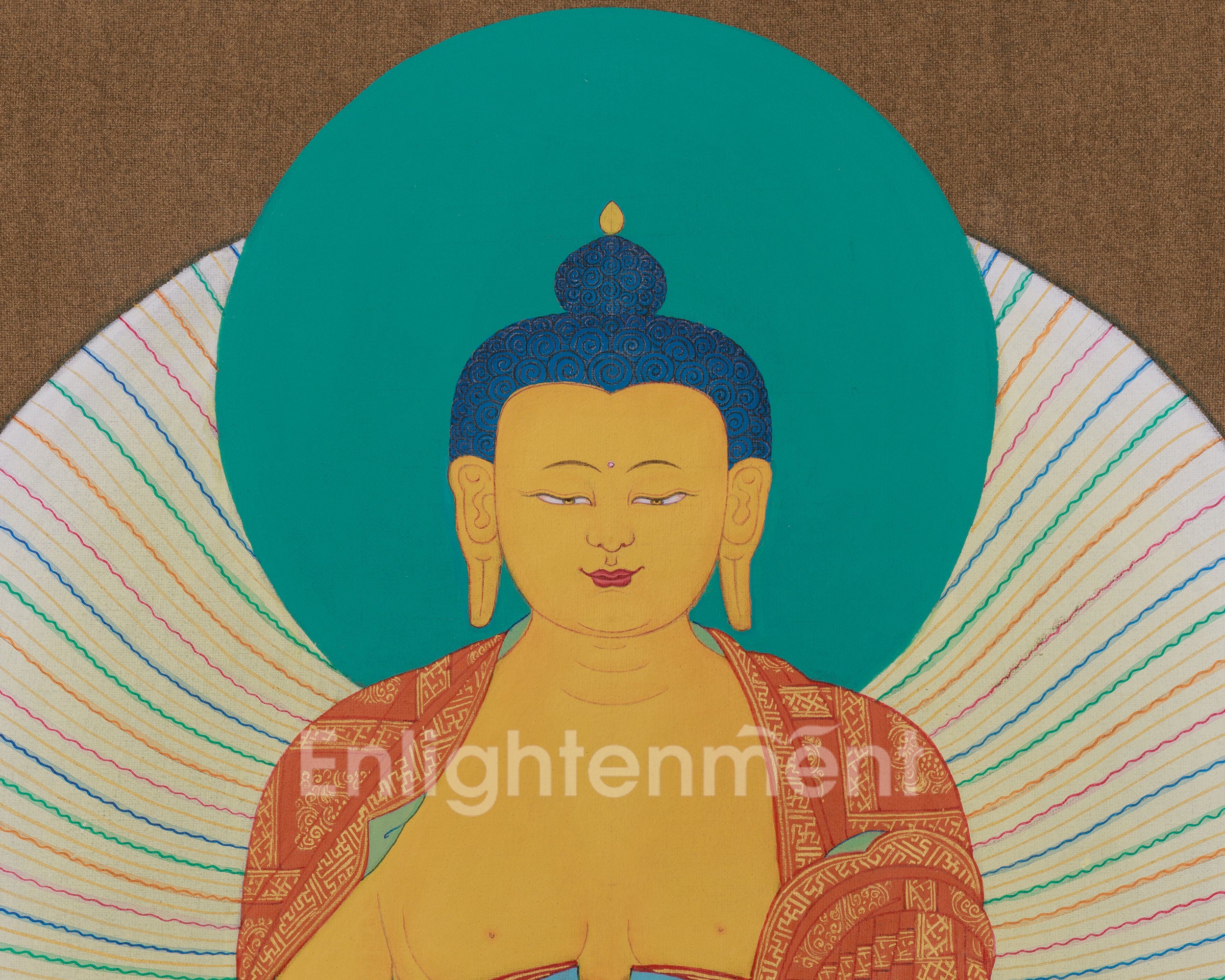 Shakyamuni Buddha Spiritual Art | Enlightenment and Dharma Teaching