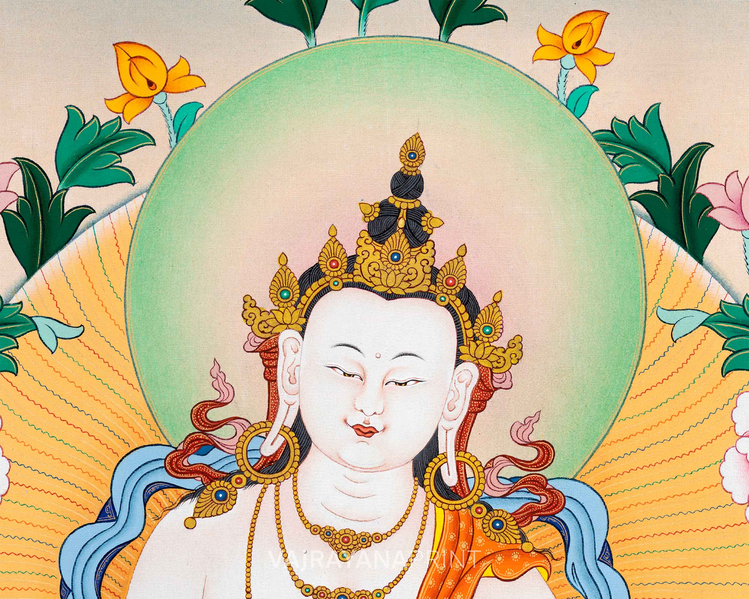 Vajrasattva's Blessings in Art | High Quality Print for Inner Purification | Wall Decors