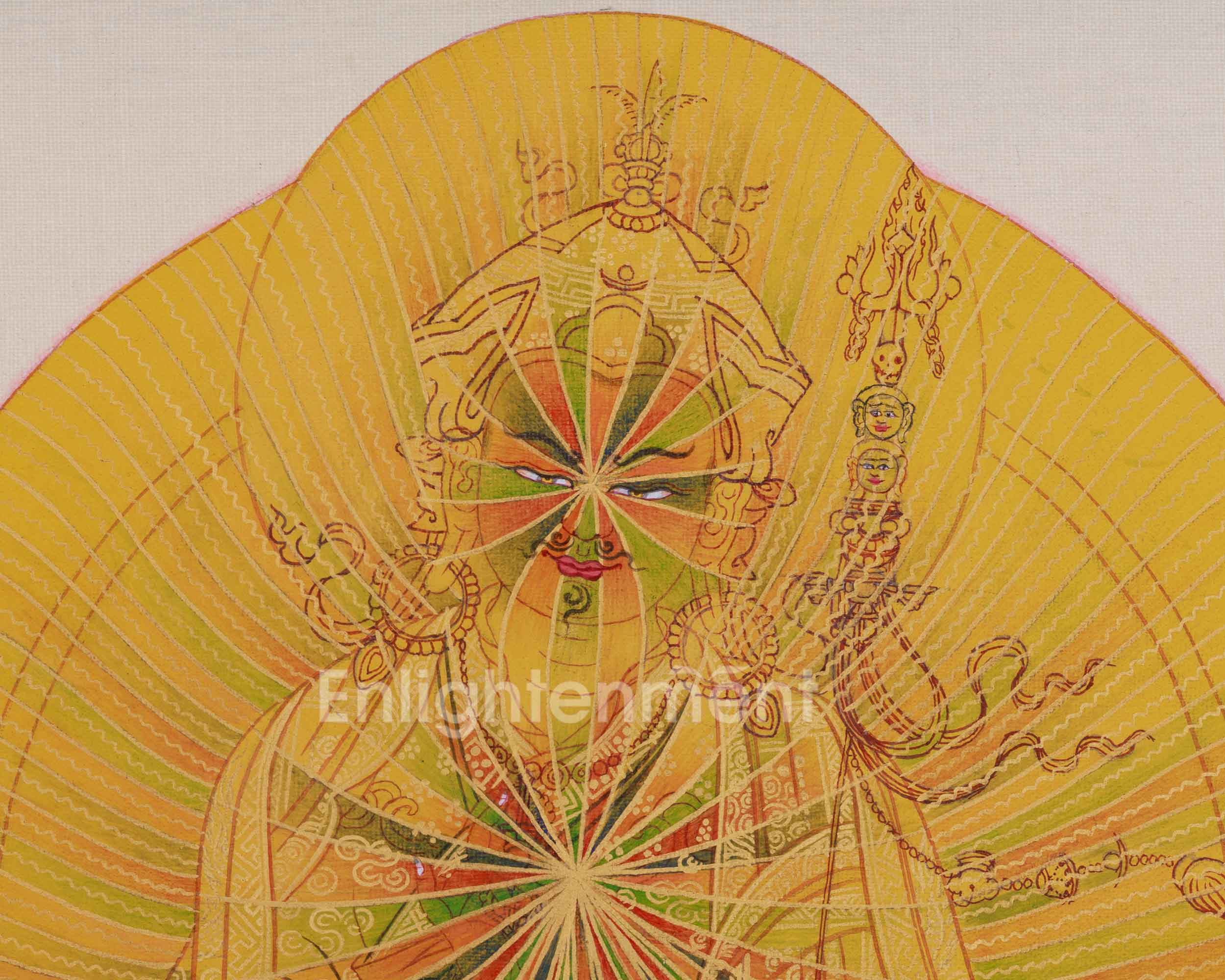 33cm Himalayan Guru Rinpoche Painting | The Lotus Born Master