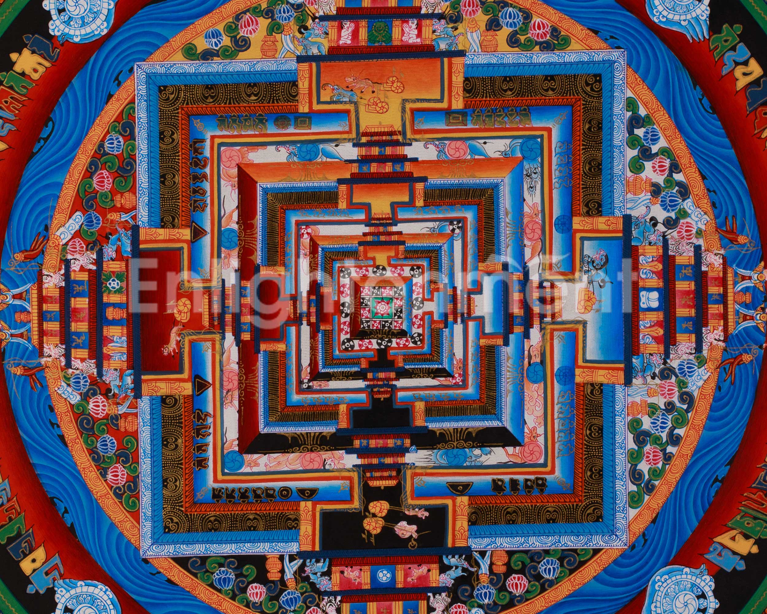 Kalachakra Mandala Traditional Art | A Sacred Symbol of Time, Wisdom, and Enlightenment