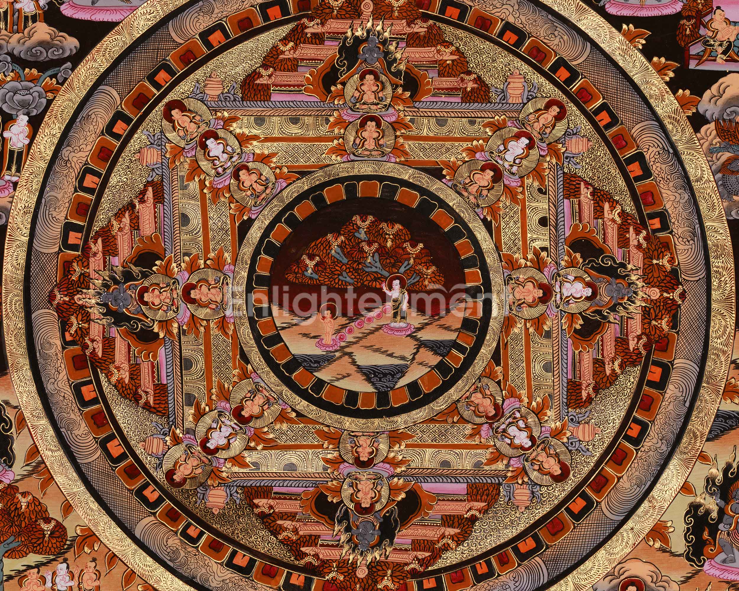 Mayadevi Mandala Painting | The Mother of the Buddha