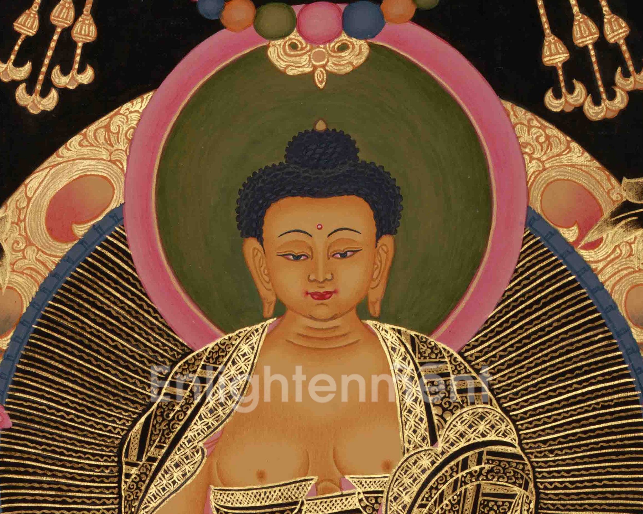Tibetan Buddhist Shakyamuni Artwork | Historical Buddha | Siddhartha Gautama