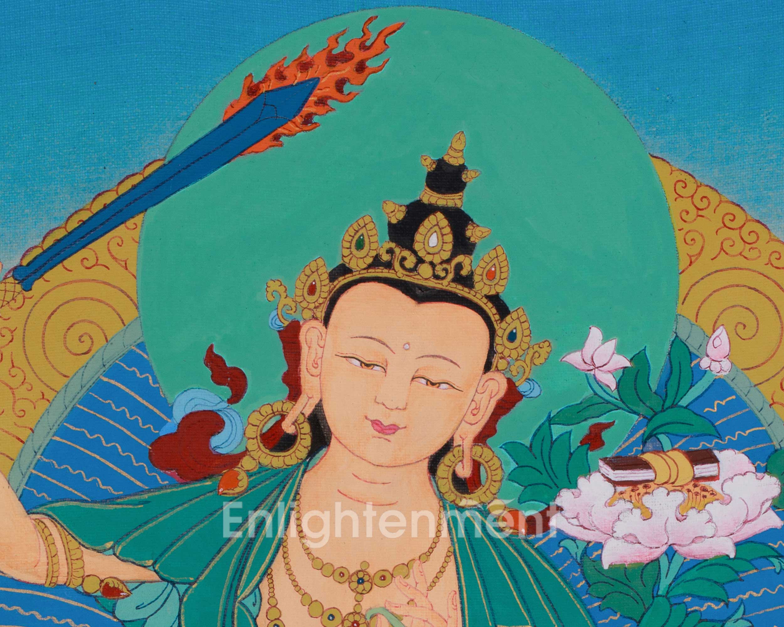 Himalayan Manjushri Artwork | The Sword of Wisdom
