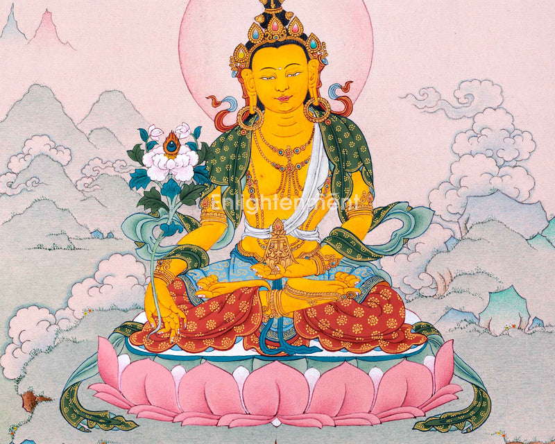 Ksitigarbha Painting | Tibetan Buddhist Art of Earth Treasury