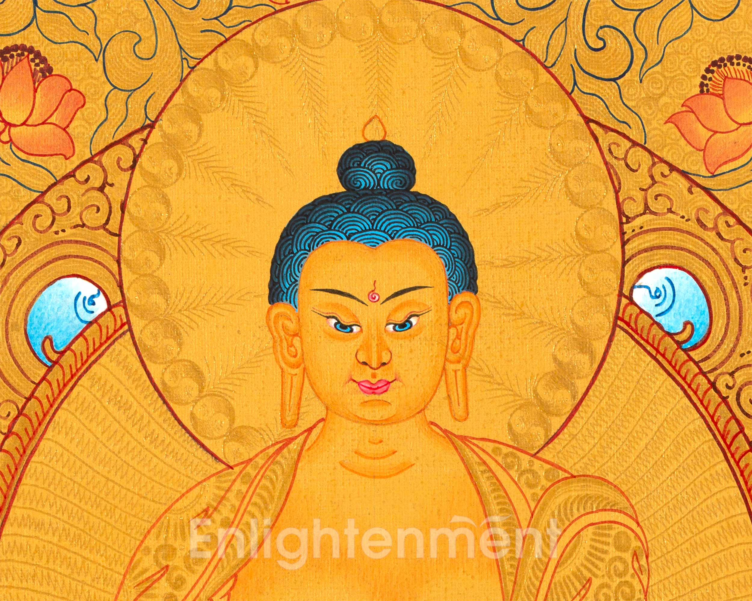 Full 24k Gold Style 35 Buddhas of Confession | Fine Quality | Buddhist Art